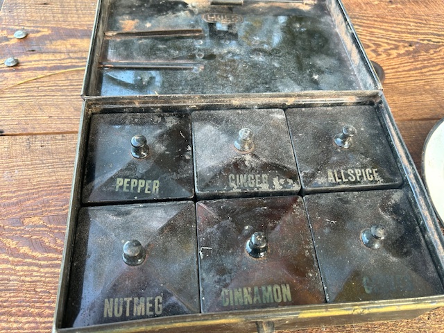 ANTIQUE SPICE BOX